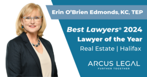 Arcus Legal - Erin O'Brien - Best Lawyer award Halifax 2024